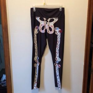 Skeleton leggings